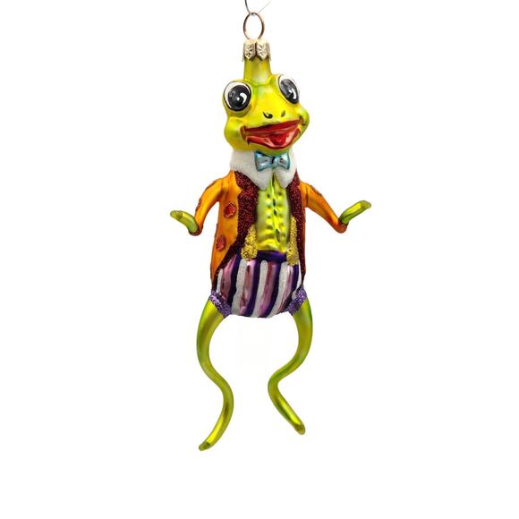 Slavic Treasures Mr Happy Hoppy Frog Halloween Tree Ornament 99-146-A-FB - Picture 7 of 8